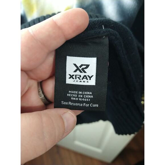 XRay Jeans Men's Sweater Arrow Tie Dye Crew Neck Long Sleeve Casual - Picture 4 of 7